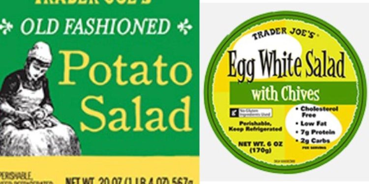 Trader Joe’s branded egg white, potato salads recalled due to po Trader Joe’s branded egg white, potato salads recalled due to po