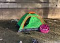 Las Vegas strip club comes under fire for donating tents with club’s logo on to homeless 