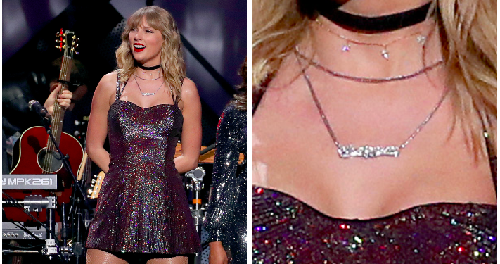 What Does Taylor Swift’s 2019 Jingle Ball Necklace Say? Internet Reacts