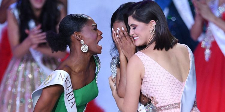 Internet Swoons Over Miss Nigeria's Thrilled Response To Pal's Miss World Win Internet Swoons Over Miss Nigeria’s Thrilled Response To Pal’s Miss World Win