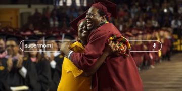 Mom’s graduation same day as son’s captures internet’s attention