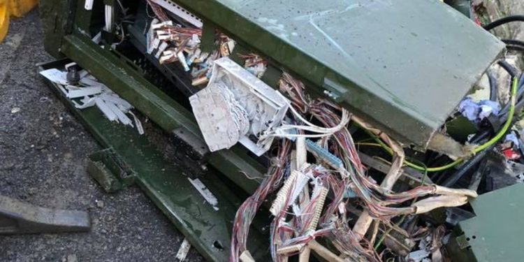 Crash leaves village without internet village