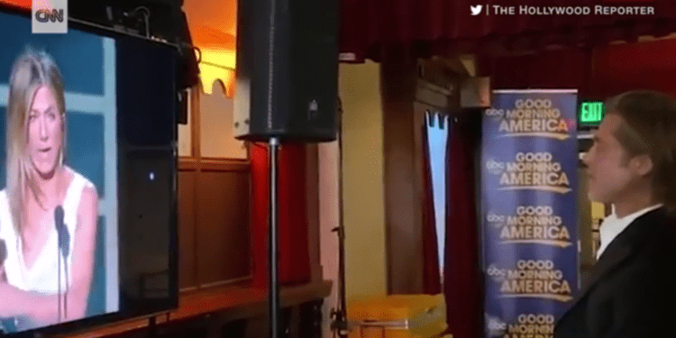 Jennifer Aniston and Brad Pitt