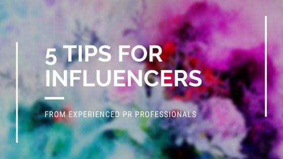 5 tips for influence from PR professionals PR professionals