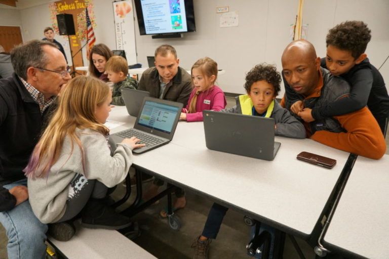 California parents sharpen their computer science skills alongside students