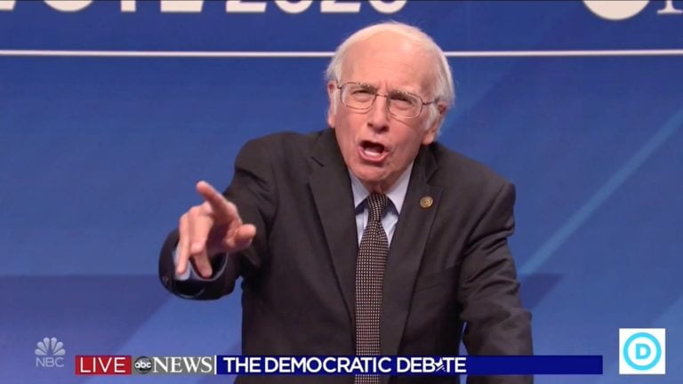 SNL Larry David as Bernie Sanders Exposes His ‘Army of Internet Trolls’