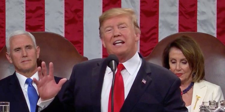 Internet calls BS on Trump claim Pelosi was ‘mumbling’ behind him using simple logic – Raw Story