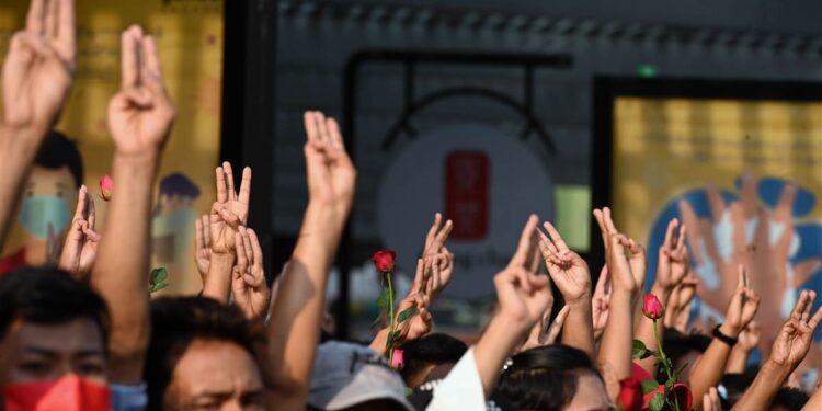 Internet blackout fails to deter thousands from protesting Myanmar coup