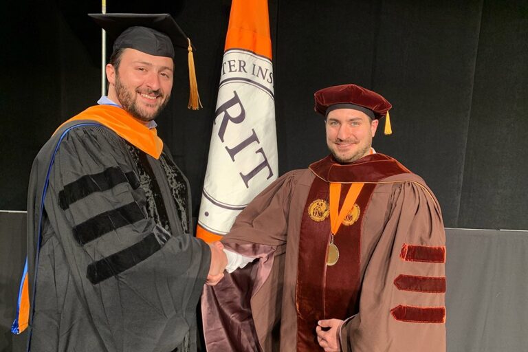 RIT graduates its first doctoral student in new electrical and computer engineering program