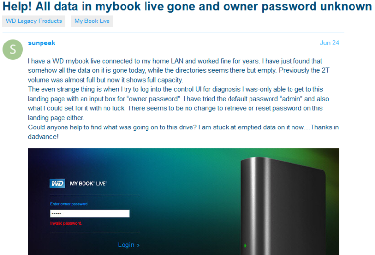 MyBook Users Urged to Unplug Devices from Internet – Krebs on Security