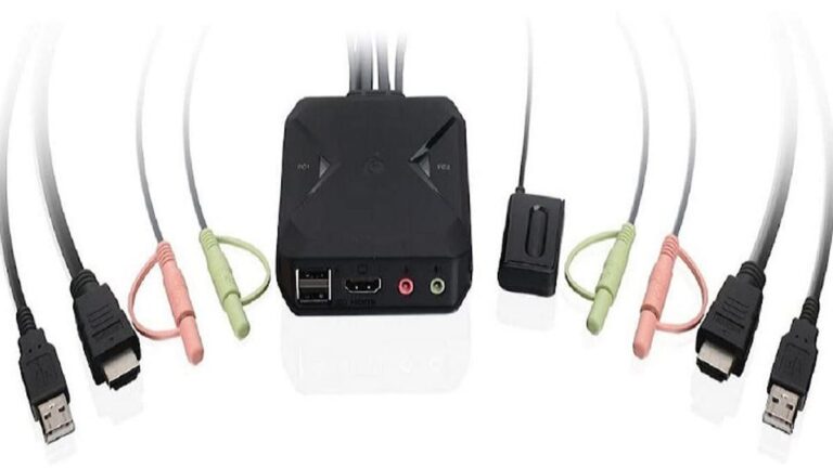 This 2-port 4K KVM switch from IOGear makes switching between computers a cinch