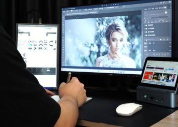 Ryzen-powered mini-PC goes all-in-one with flip-up 7-inch touchscreen